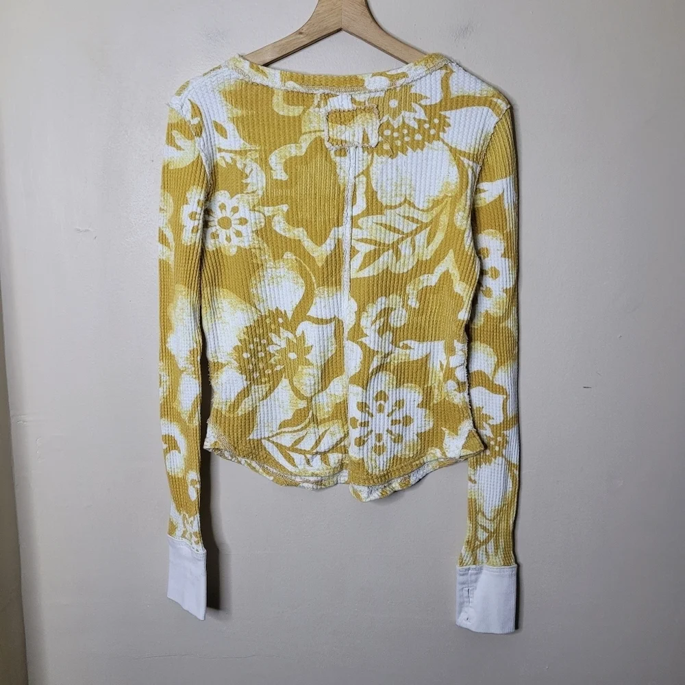 Free People Pretty Little Thermal Shirt Small